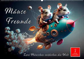 Mäuse Freunde (Wandkalender 2024 DIN A2 quer), CALVENDO Monatskalender von Roder,  Peter