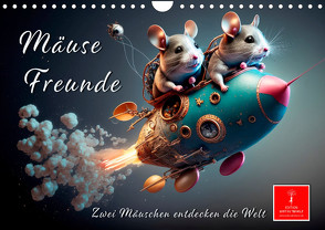 Mäuse Freunde (Wandkalender 2024 DIN A4 quer), CALVENDO Monatskalender von Roder,  Peter