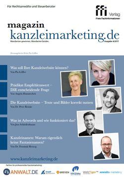 Magazin kanzleimarketing.de 4/2017 von Löffler,  Pia