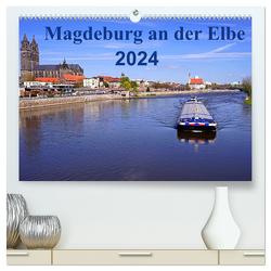 Magdeburg an der Elbe 2024 (hochwertiger Premium Wandkalender 2024 DIN A2 quer), Kunstdruck in Hochglanz von Bussenius,  Beate