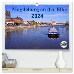 Magdeburg an der Elbe 2024 (hochwertiger Premium Wandkalender 2024 DIN A2 quer), Kunstdruck in Hochglanz von Bussenius,  Beate