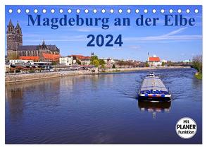 Magdeburg an der Elbe 2024 (Tischkalender 2024 DIN A5 quer), CALVENDO Monatskalender von Bussenius,  Beate