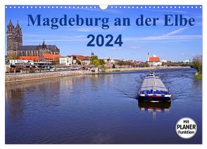 Magdeburg an der Elbe 2024 (Wandkalender 2024 DIN A3 quer), CALVENDO Monatskalender von Bussenius,  Beate