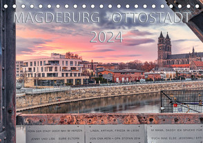 Magdeburg – Ottostadt (Tischkalender 2024 DIN A5 quer), CALVENDO Monatskalender von Schwingel,  Andrea