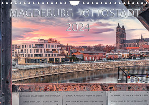 Magdeburg – Ottostadt (Wandkalender 2024 DIN A4 quer) von Schwingel,  Andrea