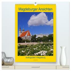 Magdeburger Ansichten (hochwertiger Premium Wandkalender 2024 DIN A2 hoch), Kunstdruck in Hochglanz von Bussenius,  Beate