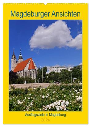 Magdeburger Ansichten (Wandkalender 2024 DIN A2 hoch), CALVENDO Monatskalender von Bussenius,  Beate