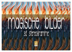 Magische Bilder – 3D Stereogramme (Wandkalender 2024 DIN A2 quer), CALVENDO Monatskalender von Bleicher,  Renate
