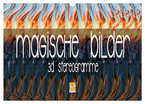 Magische Bilder – 3D Stereogramme (Wandkalender 2024 DIN A3 quer), CALVENDO Monatskalender von Bleicher,  Renate