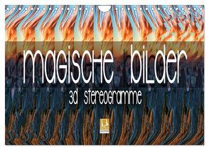 Magische Bilder – 3D Stereogramme (Wandkalender 2024 DIN A4 quer), CALVENDO Monatskalender von Bleicher,  Renate