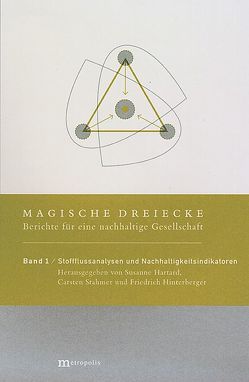 Magische Dreiecke. Berichte für eine nachhaltige Gesellschaft / Stoffflussanalysen und Nachhaltigkeitsindikatoren von Hartard,  Susanne, Hinterberger,  Friedrich, Stahmer,  Carsten