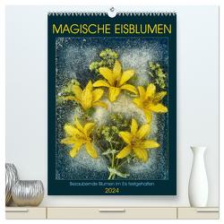 Magische Eisblumen (hochwertiger Premium Wandkalender 2024 DIN A2 hoch), Kunstdruck in Hochglanz von Richter,  Harald