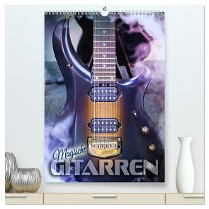 Magische Gitarren (hochwertiger Premium Wandkalender 2024 DIN A2 hoch), Kunstdruck in Hochglanz von Utz,  Renate