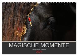 Magische Momente – Pferde Horses Caballos (Wandkalender 2024 DIN A3 quer), CALVENDO Monatskalender von Eckerl Tierfotografie www.petraeckerl.com,  Petra