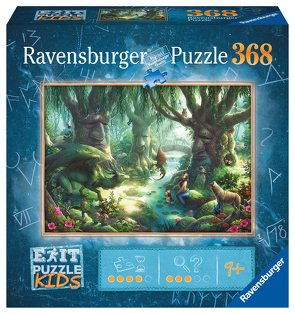 Ravensburger EXIT Puzzle Kids – 12955 Der magische Wald – 368 Teile Puzzle für Kinder ab 9 Jahren, Kinderpuzzle