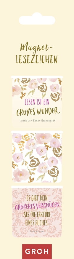 Magnetlesezeichen Lesen ist ein großes Wunder von Groh Verlag