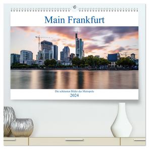 Main Frankfurt (hochwertiger Premium Wandkalender 2024 DIN A2 quer), Kunstdruck in Hochglanz von ncpcs,  ncpcs