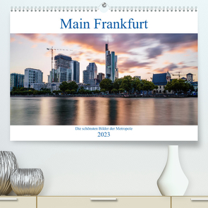 Main Frankfurt (Premium, hochwertiger DIN A2 Wandkalender 2023, Kunstdruck in Hochglanz) von ncpcs