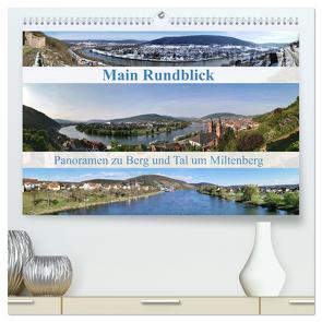 Main Rundblick (hochwertiger Premium Wandkalender 2024 DIN A2 quer), Kunstdruck in Hochglanz von Weis,  Stefan