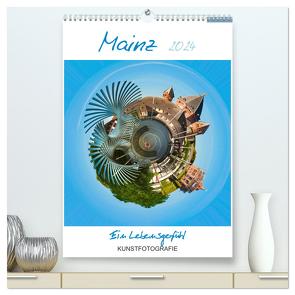 Mainz. Ein Lebensgefühl (hochwertiger Premium Wandkalender 2024 DIN A2 hoch), Kunstdruck in Hochglanz von Ruffinengo,  Rolando