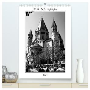 Mainz Highlights (hochwertiger Premium Wandkalender 2024 DIN A2 hoch), Kunstdruck in Hochglanz von Möller,  Michael