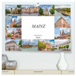 Mainz Impressionen (hochwertiger Premium Wandkalender 2024 DIN A2 quer), Kunstdruck in Hochglanz von Meutzner,  Dirk