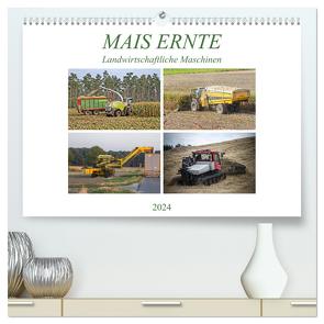 MAIS ERNTE (hochwertiger Premium Wandkalender 2024 DIN A2 quer), Kunstdruck in Hochglanz von SchnelleWelten,  SchnelleWelten
