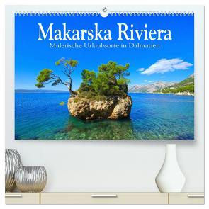 Makarska Riviera – Malerische Urlaubsorte in Dalmatien (hochwertiger Premium Wandkalender 2024 DIN A2 quer), Kunstdruck in Hochglanz von LianeM,  LianeM