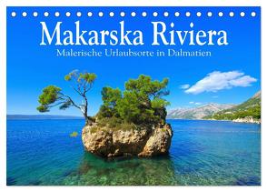 Makarska Riviera – Malerische Urlaubsorte in Dalmatien (Tischkalender 2024 DIN A5 quer), CALVENDO Monatskalender von LianeM,  LianeM