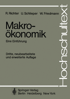 Makroökonomik von Ebel,  J., Friedmann,  W., Richter,  R., Schlieper,  U.