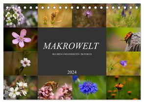 Makrowelt – Blumen und Insekten im Fokus (Tischkalender 2024 DIN A5 quer), CALVENDO Monatskalender von Mairhofer,  Simone