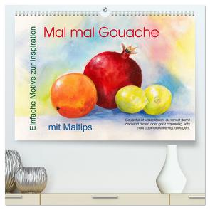 Mal mal Gouache (hochwertiger Premium Wandkalender 2024 DIN A2 quer), Kunstdruck in Hochglanz von Krause,  Jitka