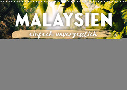 Malaysien – einfach unvergesslich (Wandkalender 2024 DIN A3 quer), CALVENDO Monatskalender von Monkey,  Happy