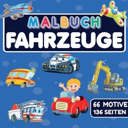 MALBUCH FAHRZEUGE mit 66 MOTIVE auf 136 SEITEN von Collection,  S & L Creative