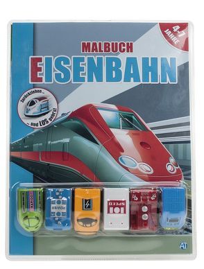 Malbuch mit Fahrzeuge „Eisenbahnen“