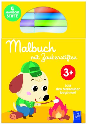 Malbuch mit Zauberstiften 3+ (gelb)