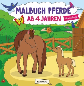 Malbuch Pferde ab 4 Jahren von Edition,  Sammabu