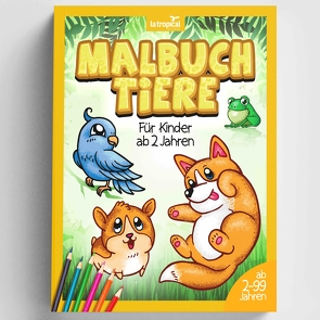 Malbuch Tiere für Kinder ab 2 Jahren von Ludwig,  David