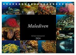 Malediven – Die bunte Unterwasserwelt (Tischkalender 2024 DIN A5 quer), CALVENDO Monatskalender von H. Kraus,  Martin