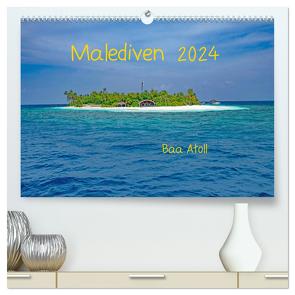 Malediven – Dreamland (hochwertiger Premium Wandkalender 2024 DIN A2 quer), Kunstdruck in Hochglanz von Hennrich,  Peter