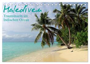 Malediven – Trauminseln im Indischen Ozean (Tischkalender 2024 DIN A5 quer), CALVENDO Monatskalender von Schonnop,  Juergen