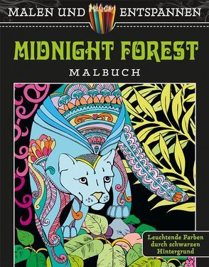 Malen und entspannen: Midnight Forest von Boylan,  Lindsey