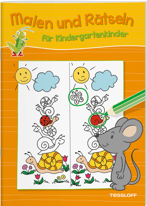 Malen und Rätseln für Kindergartenkinder (Orange) von Pautner,  Norbert, Poppins,  Oli, Schmidt,  Sandra, Schwendemann,  Nadja, Turnhofer,  Kersti