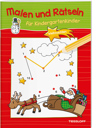 Malen und Rätseln für Kindergartenkinder. Weihnachten. von Schwendemann,  Nadja