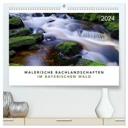 Malerische Bachlandschaften im Bayerischen Wald (hochwertiger Premium Wandkalender 2024 DIN A2 quer), Kunstdruck in Hochglanz von Maier,  Norbert