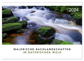 Malerische Bachlandschaften im Bayerischen Wald (Wandkalender 2024 DIN A2 quer), CALVENDO Monatskalender von Maier,  Norbert
