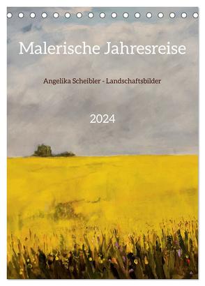 Malerische Jahresreise (Tischkalender 2024 DIN A5 hoch), CALVENDO Monatskalender von Scheibler,  Angelika