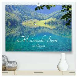 Malerische Seen in Bayern (hochwertiger Premium Wandkalender 2024 DIN A2 quer), Kunstdruck in Hochglanz von Schittenhelm,  Elisabeth