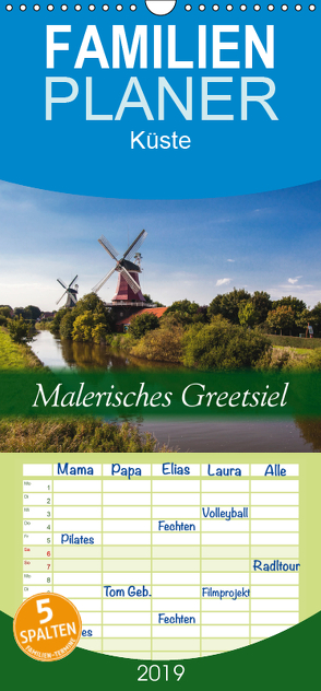 Malerisches Greetsiel – Familienplaner hoch (Wandkalender 2019 , 21 cm x 45 cm, hoch) von Dreegmeyer,  Hardy