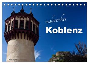 Malerisches Koblenz (Tischkalender 2024 DIN A5 quer), CALVENDO Monatskalender von boeTtchEr,  U
